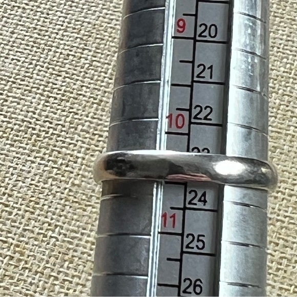 New Natural Agate Crystal Stone Silver Overlay Ring Size 10.5 - Picture 5 of 7